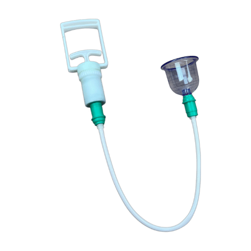 طقم حجامة جافة منزلي – أكواب شفافة مع مضخة شفط يدوية